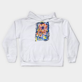 abstract faces Kids Hoodie